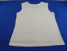 Velrose Irregular 25" Ribbed Tank With Lace Insert 43405