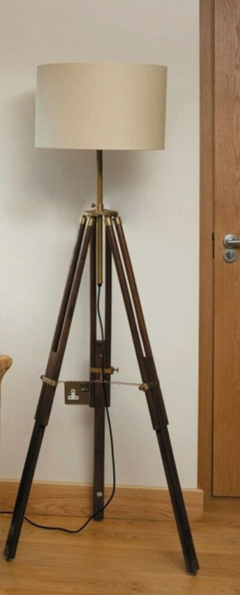 Vintage wooden standard lamps for sale deals