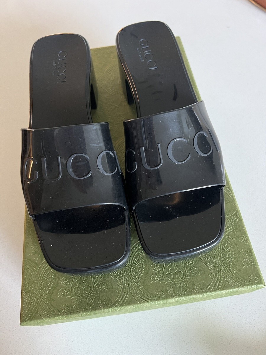 ☆ GUCCI GG Rubber Slide Sandal WMNS グッチサンダル ☆ GUCCI Women's rubber slide sandal for sale online | eBay