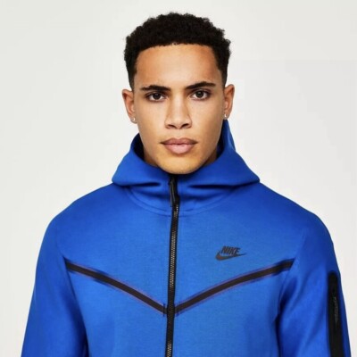 nike tech fleece hoodie game royal