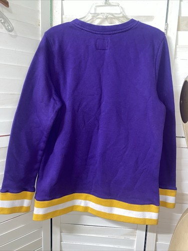 Los Angeles Lakers Viola Pullover Girocollo Felpa Logo Tg Large - Foto 5 di 6