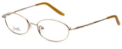 Joan Collins JC9810-GLD Ladies Oval Full Rim Designer Reading Glasses Gold 51 mm