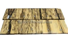 BLACK & WHITE EBONY, KNIFE SCALES,TOOL HANDLE #07104