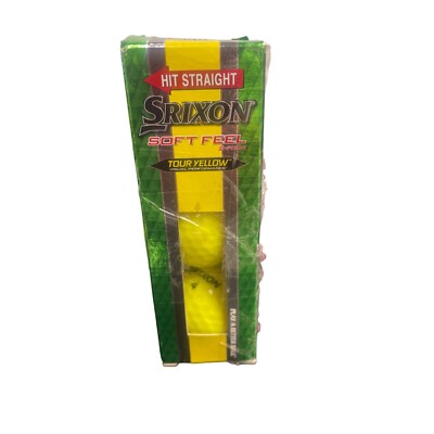 Srixon HIt Straight pack of 3 Yellow Golf Balls NEW! SKU 1883