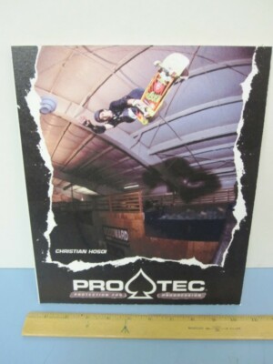 PRO-TEC skateboard 2010 Christian Hosoi 2 piece 3D display MINT NEW old stock