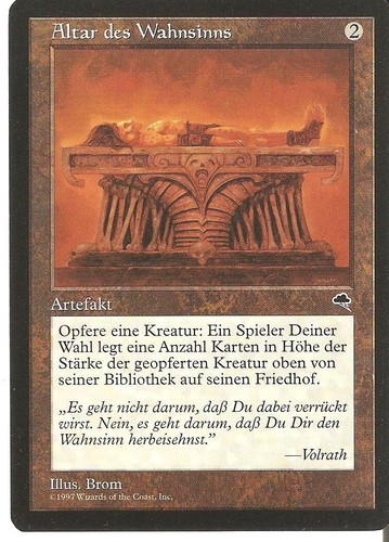 Altar des Wahnsinns / of Dementia - TEMPEST - deutsch (played +) Rare 1997