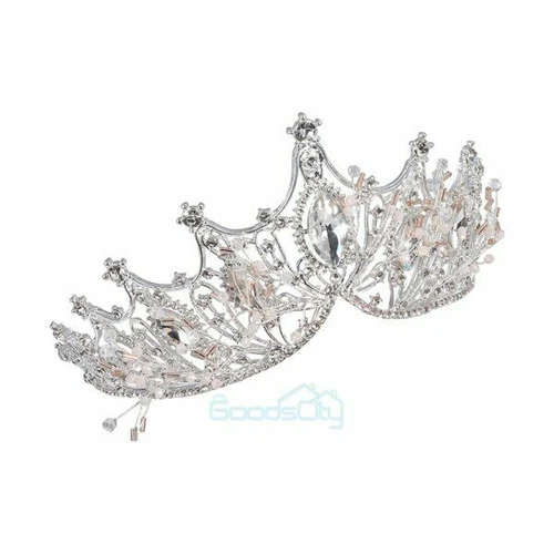 Coronas Tiaras Cristal Perla Novia Boda Corona para Mujer Princesa Tiara - Imagen 64 de 76