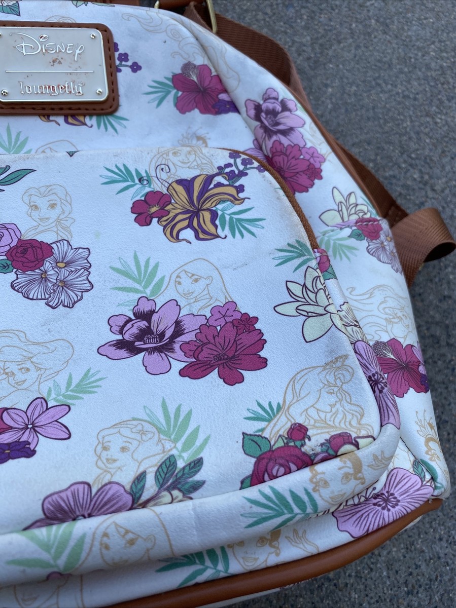 Loungefly Disney Princess Cast Autumn Fall Floral Mini  display picture 3