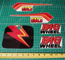 5pc Yamaha 1986 86' BW80 BIG WHEEL decals stickers graphic aufkleber autocollant
