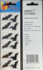 12 packages of Prismatic Bat Stickers, "Great 7" Sticker Designs, PPZ8251