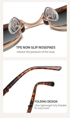 Gafas de sol polarizadas plegables semi sin montura Fabufabu para hombre y mujer - Imagen 80 de 84
