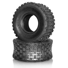 2 New 22x10-9 Sport ATV Tires All Terrain AT 6PR Tubeless Black Rubber