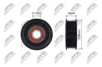 Original Nty Umlenk-/FüHrungsrolle Keilriemen RNK-FR-044 FüR Ford Mazda