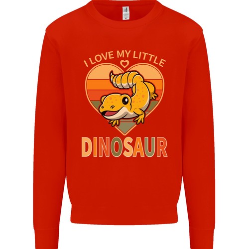I Love My Little Dragon Bearded Dragon Kids Sweatshirt Jumper - Picture 16 of 35