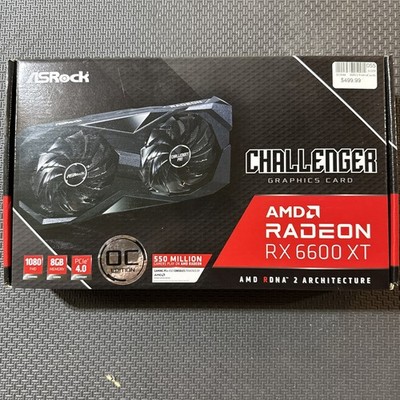 ASRock Radeon RX 6600 XT Challenger D OC 8GB GDDR6 Graphics Card 