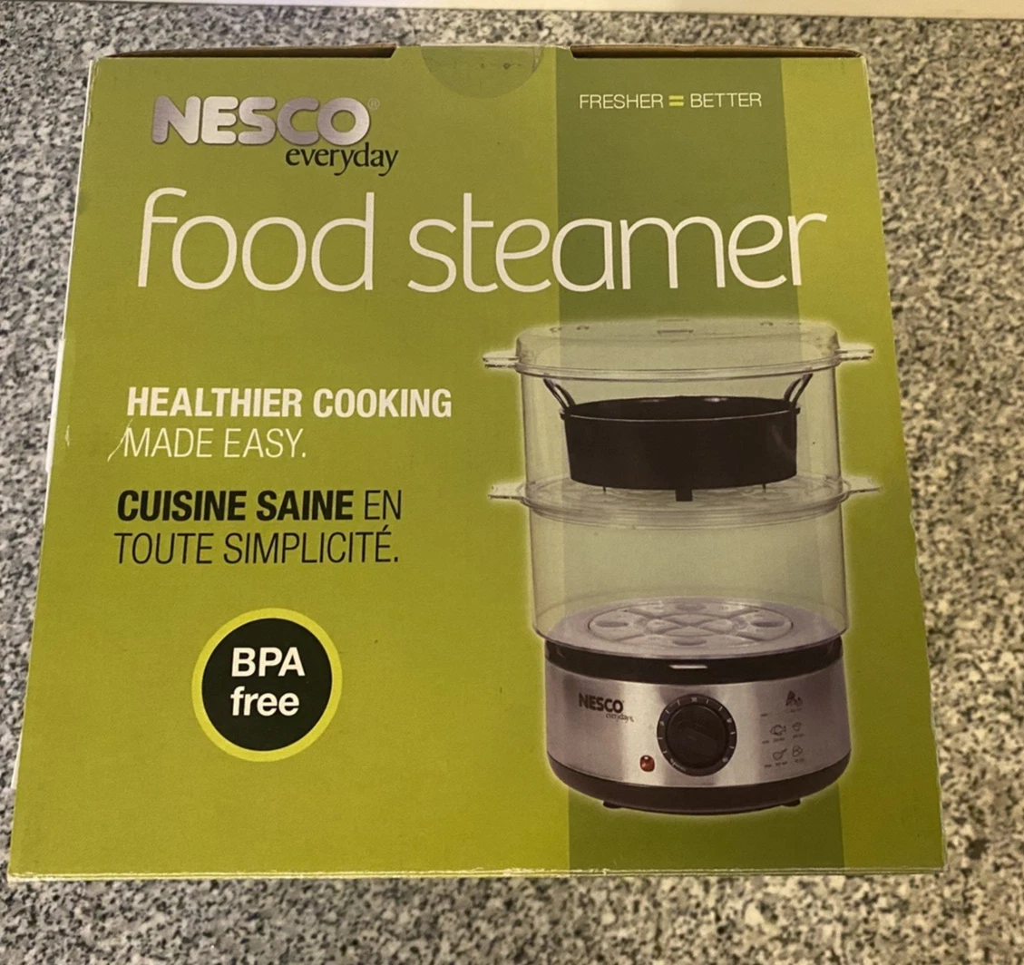 NESCO 5QT FOOD 5 QUART STEAMER NEW WITH AUTO SHUT OFF STEAM YOUR VEGGIES