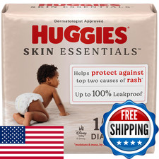 Huggies Size 4 Diapers Skin Essentials Baby Diapers Size 4 22-37 Lbs 150 Count