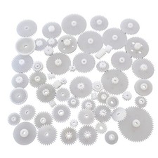 58 Sizes Plastic Gears Toy Motor Crown Gear Set for DIY RC Car Robot Part F