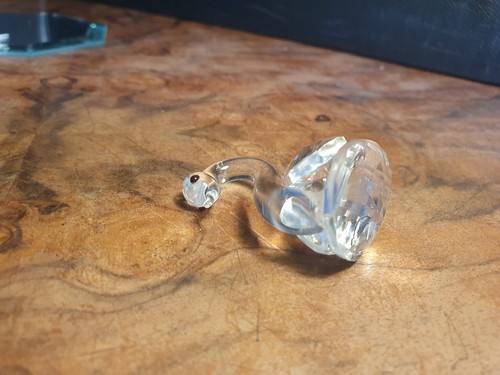 Zwei Vintage-Glas- und Kristallschwäne auf Swarovski-Platte. Hervorragender Zus - Bild 9 von 18