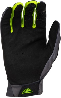 Gants Motocross Fly Racing F-16 - Taille M - Gris/jaune - Protection Légère Renforcée - Poignet Réglable