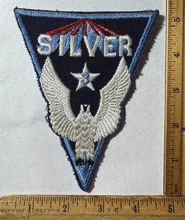 1950s Greenville 3505th Air Force Base Pilot Training Squadron Patch Silver 3