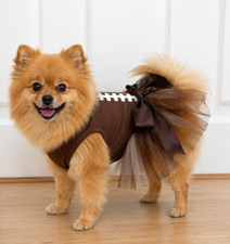 Small Dog Breed Football Tutu Costume Size Large