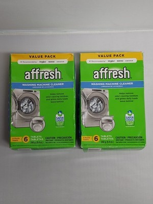 2 Boxes Affresh Washing Machine Cleaner W10501250 Value Pack -  12 Tablets