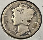 1917S  Mercury Dime - 109 Years Old!!  ☆ BELOW SILVER VALUE ☆