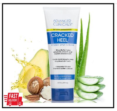 Advanced Clinicals Cracked Heel Foot Cream Skin Care Moisturizer Lotion For Feet