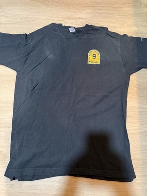 Vintage Black BODDINGTONS STRANGEWAYS BREWERY T Shirt XL Manchester England