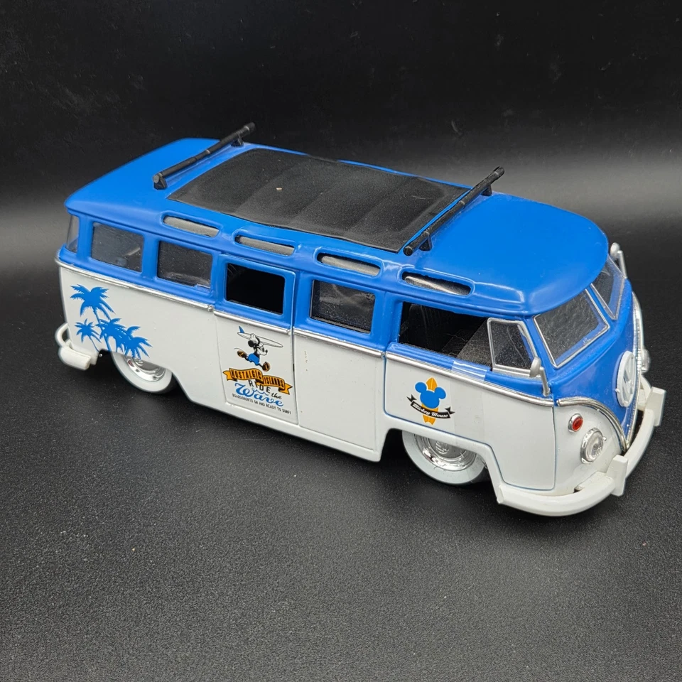 Jada Toys Hollywood Rides: Disney Mickey Mouse Classic 1962 VW Bus 1/24 *READ* - Image 3 of 4