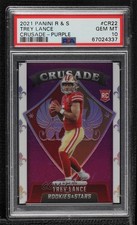 2021 Rookies & Stars Crusade Purple Prizm 28/35 Trey Lance PSA 10 GEM MT 3hd