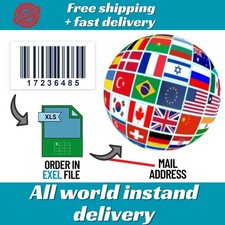 5,000 UPC EAN Code Numbers for Multi-Platform Listings / Authentic Varified