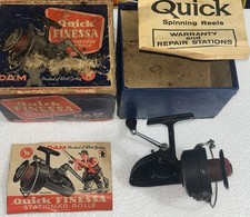 Rare 1960??? Dam Quick Finessa Fishing Reel w/ Box No. 280 & Booklet