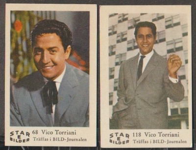 JN Vintage Swedish trading cards - Vico Torriani  (2)