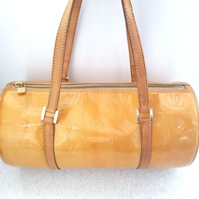 Louis Vuitton Bedford Handbag M91006 Mini Boston bag Vernis Women's Beige Auth