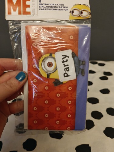 Cattivissimo Me Inviti Festa Inviti Confezione x 6 Minions Nuovo - Foto 10 di 10