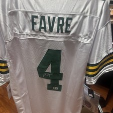 Brett Favre Signed Green Bay Packers Mitchell & Ness White Jersey Becket Certs