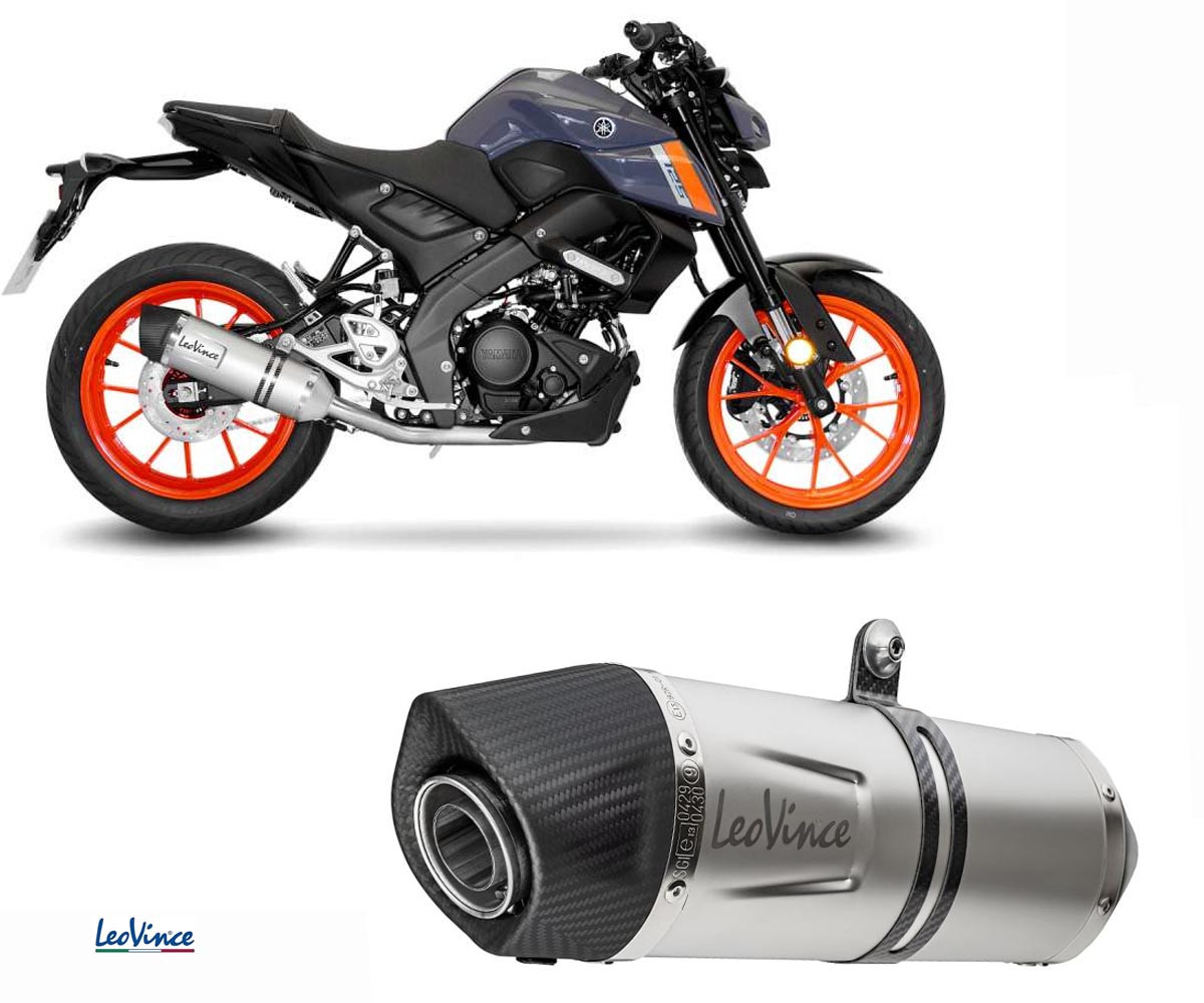 Full Exhaust System Leovince approv Inox LV ONE EVO YAMAHA YZF-R125 2021 2023