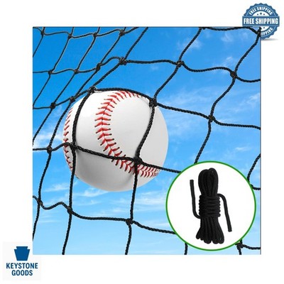 Heavy Duty Baseball Backstop Nets - 10'x10', 10'x20', 15'x15' Softball & Spor...