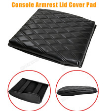 Center Console Lid Armrest Cover Pad Blue Lin...