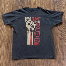 Rage Against the Machine Rock Band Unisex Black T-shirt Size S-5XL