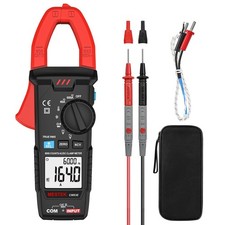 Digital Clamp Meter Multimeter, TRMS 6000 Counts 600A Current Amp Volt Meter,...