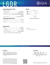 1.09 Cts RADIANT Cut GIA Certified Lab Grown CVD Diamond D Color VS1 Clarity 389.91 per carat