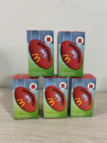 McDonald’s AFL Play Happy Meal Collectable Toys X5 (NEW) - Foto 1 di 2