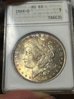 New Listing1884 O Morgan Silver Dollar ANA holder MS 63 Peripheral tone obv toned rev 4212