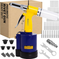 Air Rivet Gun Heavy Duty 3924 Lbf Pneumatic Pop Rivet Gun Kit With 50 Pcs Rivet Air Rivet Gun Heavy Duty 3924 Lbf Pneumatic Pop Rivet Gun Kit With 50 Pcs Rivet