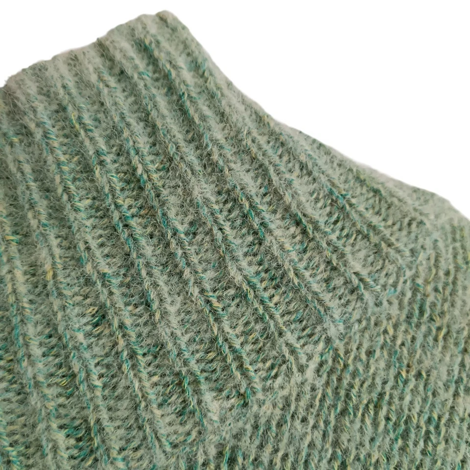 Jersey Whistles Verde Cuello Alto Para Mujer Tejido Mezcla Lana Reino Unido Grande - Preciado Foto 4 de 4