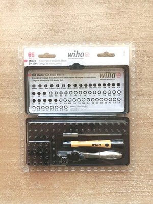 Wiha 65 Piece System 4 ESD Safe Master Technician's Ratchet Micro Bits Set 75965