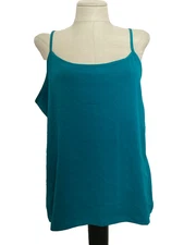 TIME AND TRU TEAL  ADJUSTABLE STRAPS STRETCH KNIT  CAMI/TANK Sz 3XL*